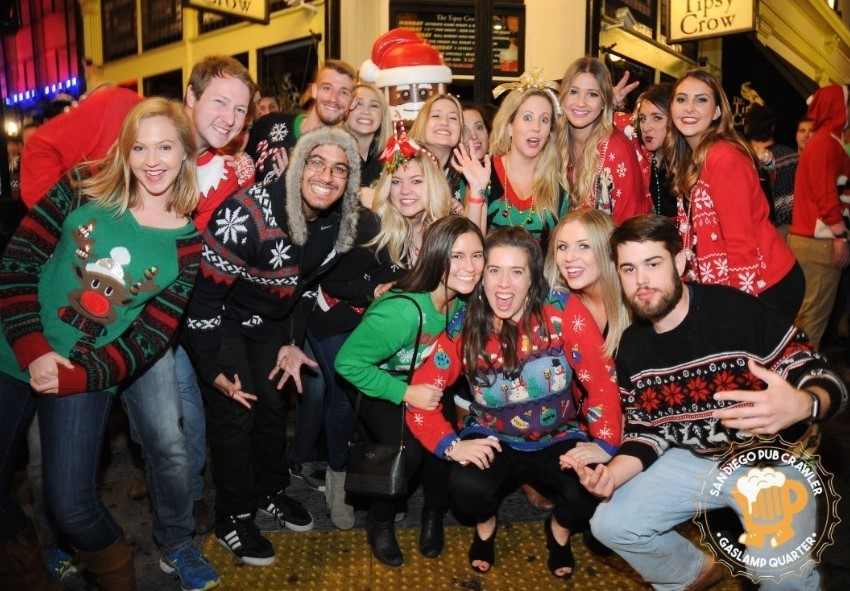 Pub Crawlers from the Ugly Sweater Holiday Crawl.